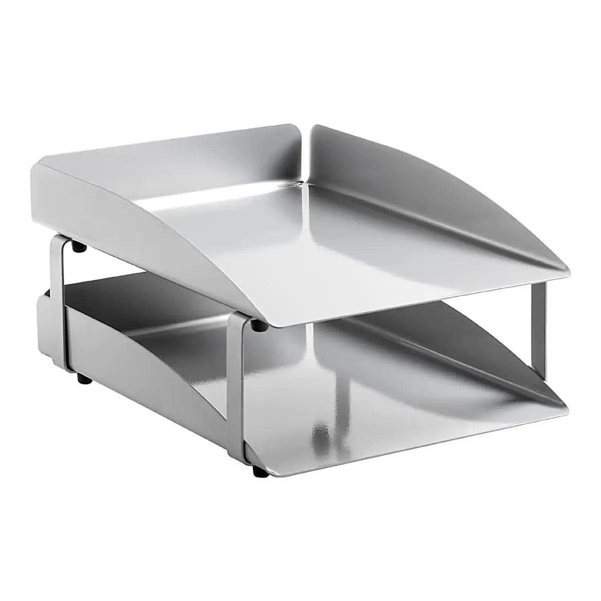 Modern Steel Two - Tier Letter Tray