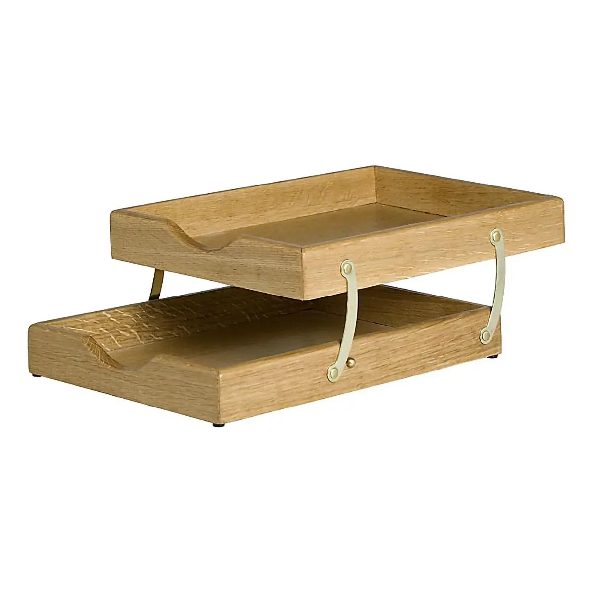 Executive Solid Wood Two - Tier Letter Tray