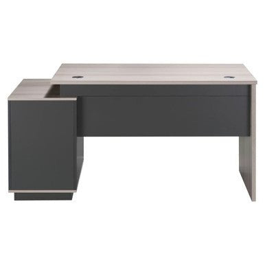 1400mm Modern Light Oak Desk with Built in Pedestal