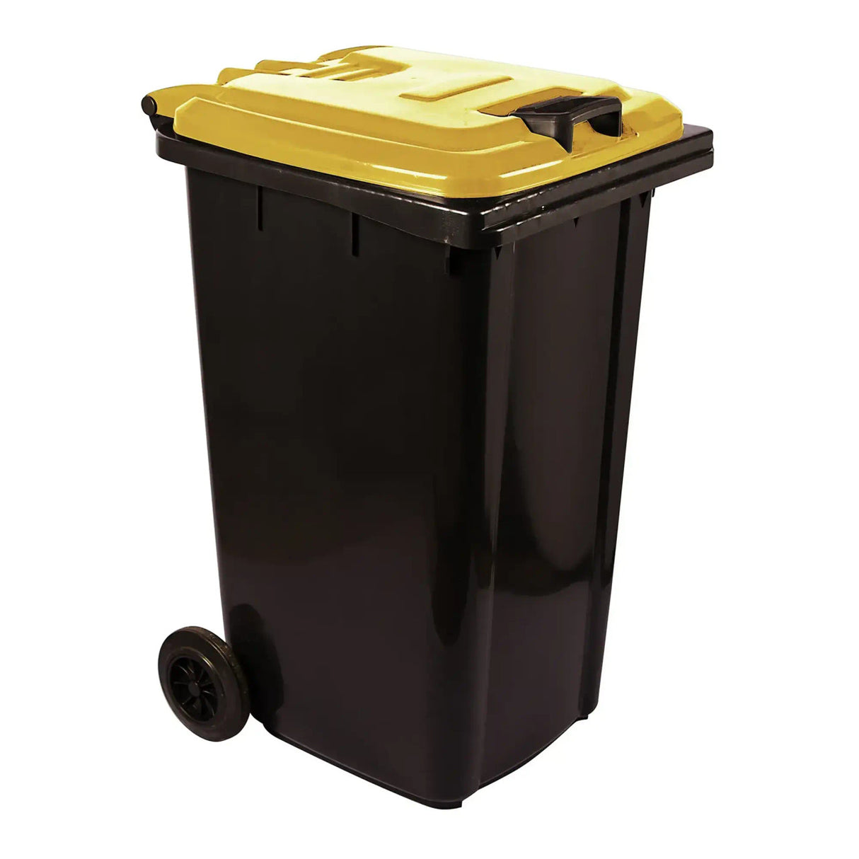 All - Weather Wheelie 240L Yellow Lid Bin