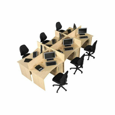 6 Seater Value Workstation Desk