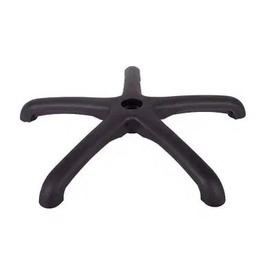 Black 600 mm Nylon Office Chair Base by 67, a Sturdy and Lightweight Office Furniture Component with a Five-Star Design, Perfect for Durable and Comfortable Seating Solutions.