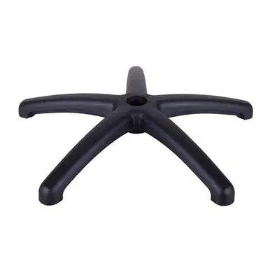 Black 640 mm Nylon Office Chair Base by Office Stock South Africa, a Sturdy Reception Chair Base with a Five-Star Design and Durable Construction, Ideal for Comfort and Support in Various Office Environments.