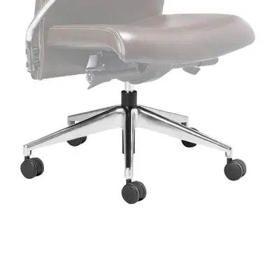 Office Stock South Africa's 660 mm Chrome Spider Office Chair Base, Featuring a Sleek Chrome Finish and Five-Star Base with Black Castors, Providing Stability and Support for a Modern Workspace with a Chrome Spider Base Design.