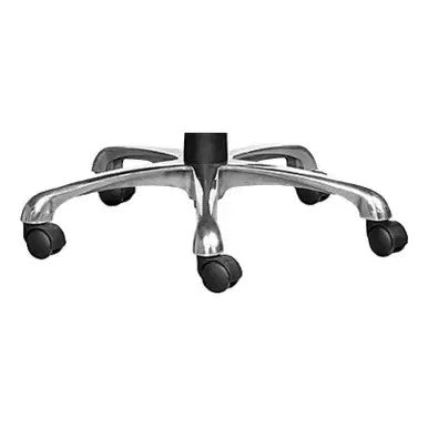 700 mm Aluminium Office Chair Base by Office Stock South Africa, Featuring a Sturdy Aluminium Frame, Five Black Castors, and a Sleek Design, Ideal for Office and Hospitality Venue Furniture, Providing Durability and Comfort.
