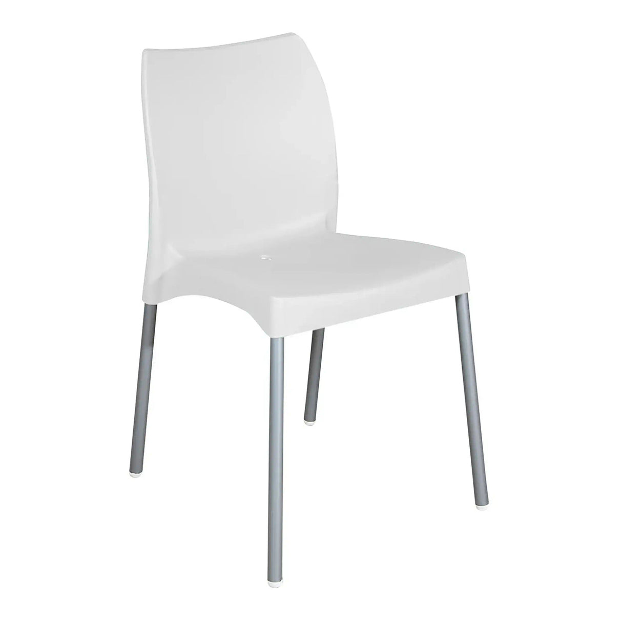 Easy Seat White Armless Indoor & Outdoor Dining Chair