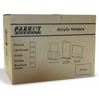 Acrylic Menu Holder – Single Sided – A4 Portrait – Box 5