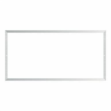 67 Aluminium Sign Frame 190 x 380, a Sleek Design Display, Made from Natural Anodised Aluminium, Perfect for Indoor and Sheltered Outdoor Use, with a Brushed Aluminium Surface and Secure Mounting Hardware for a Professional Look.