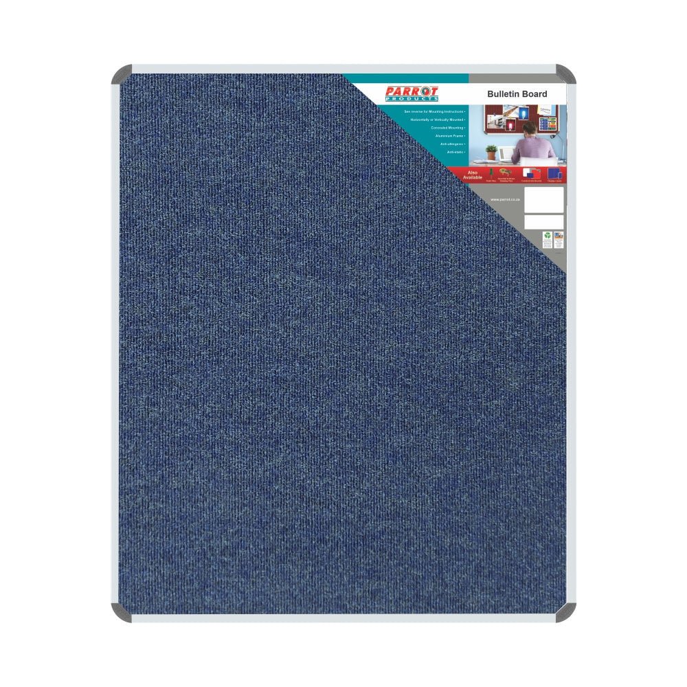 Bulletin Board Ribbed Aluminium Frame (1200x1000mm – Denim)