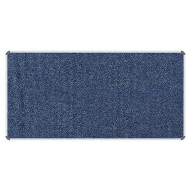 Bulletin Board Ribbed Aluminium Frame (2000x1200mm – Denim)