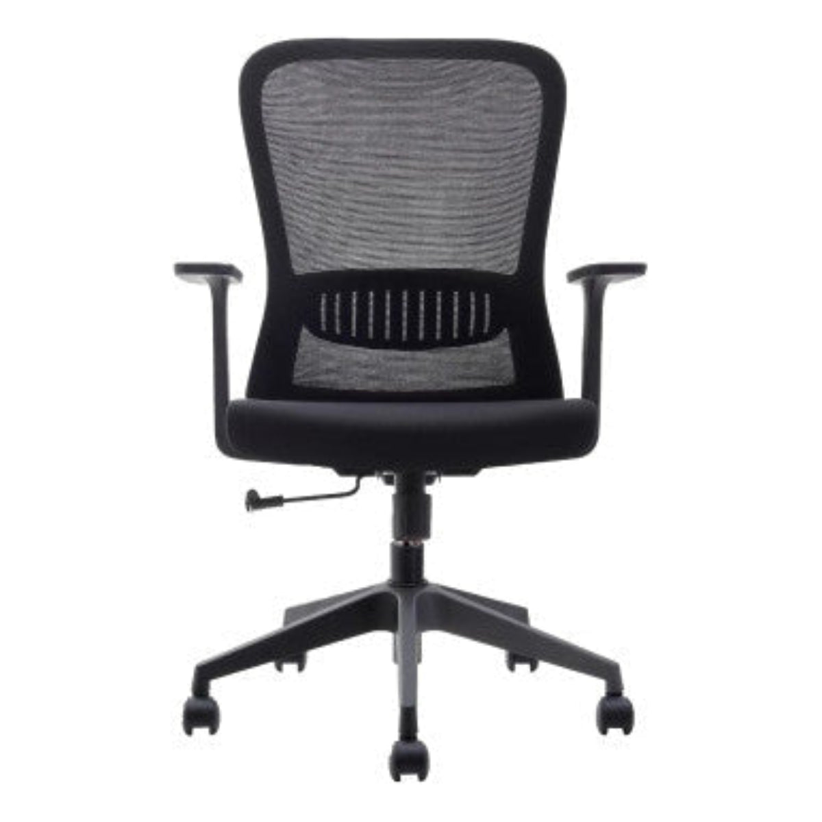 C4002A Black Mesh with Black Nylon Frame Medium-Back Office Chair