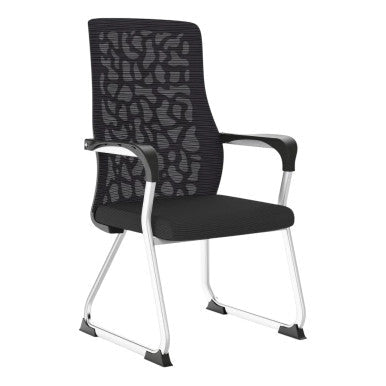 C4018B Black Mesh with Chrome Frame Visitor Office Chair