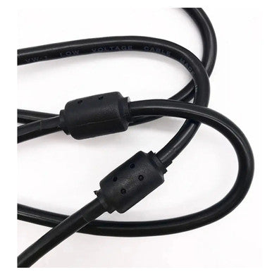 Cable - 15 Pin Male to Female VGA (5M), Black VGA Extension Cable with Male and Female Connectors.