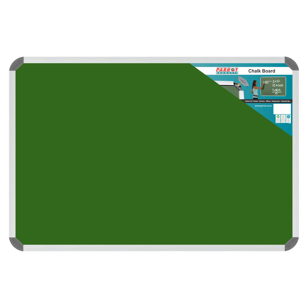 Chalk Board Non-Magnetic (Aluminium Frame - 600*450mm)