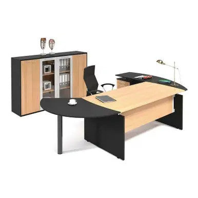 Chicago Executive Desk in Veneer Wood - Additional View 5
