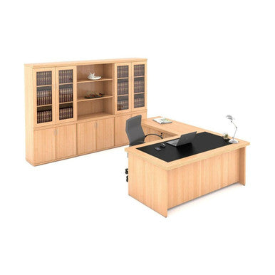 Classique Executive Desk in Veneer Wood | Office Furniture | Office Stock