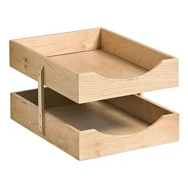 Contract Solid Wood Two - Tier Letter Tray - Additional View 4