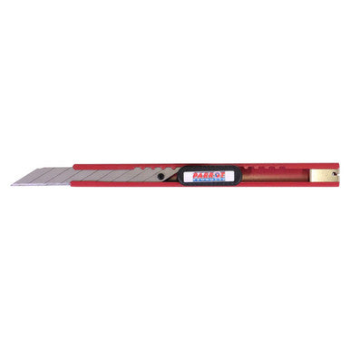 Craft Knife Metal Red CK1010R, a Red Metal Craft Knife with a Sharp, Silver Blade for Precise Cutting and Crafting Projects.