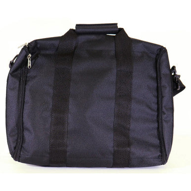 Data Projector Bag OP0511, a Black Portable Carrying Case for Projector Accessories with Zippered Compartments and Adjustable Straps.