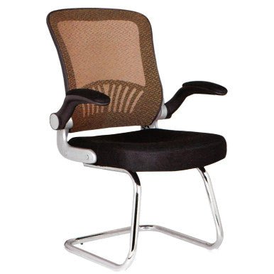 DB116B Black Mesh with Silver Frame Visitor Office Chair