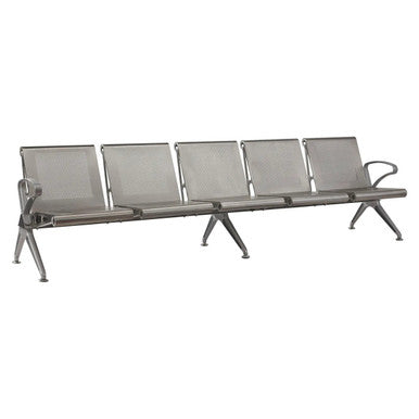 Die Cast Aluminium Airport Bench, Sleek and Modern Metal Seating for Airport Terminals.
