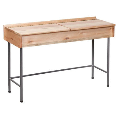 Double Boxed School Desk in Saligna Wood 1200mm Wide
