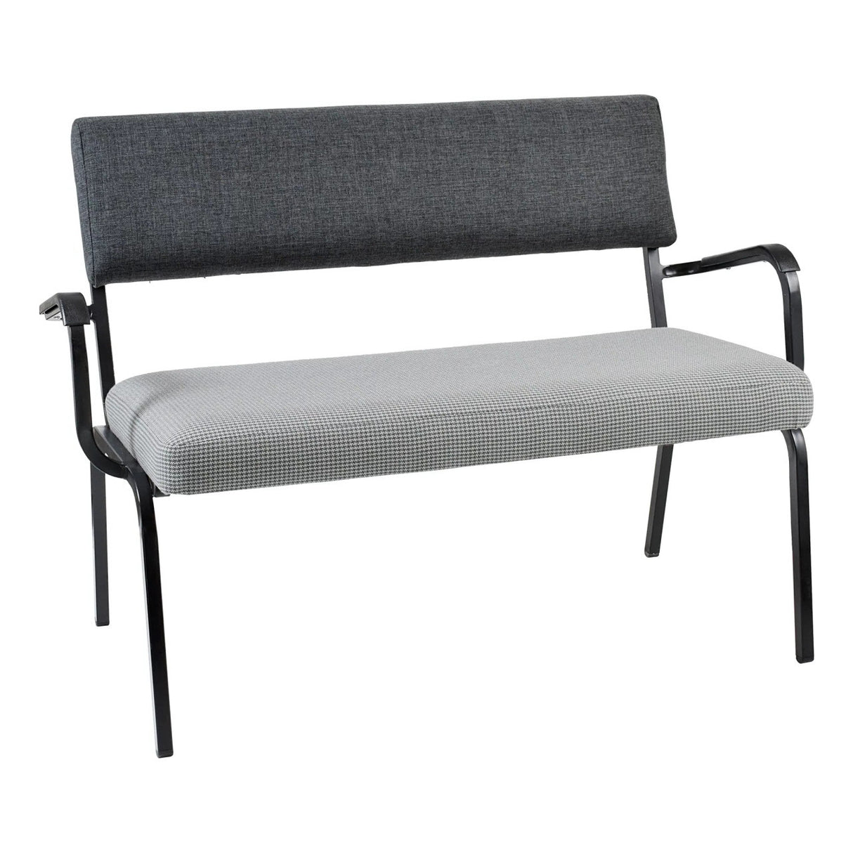 Double Seater Economy Reception Bench with Arms