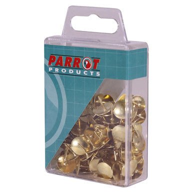Drawing Pins Brass (Boxed Pack 100)