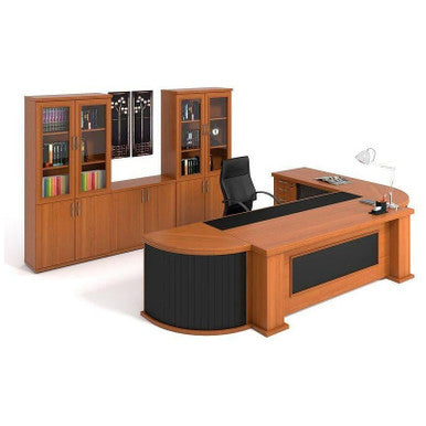 Embassy Executive Desk in Veneer Wood | Office Furniture | Office Stock