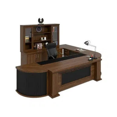 Embassy Executive Desk in Veneer Wood - Additional View 6