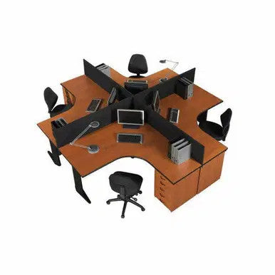 Euro Four - Way Workstation Desk