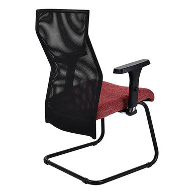 Exodus Visitor Office Chair with Y800 Adjustable Three Positional Arm Rear Side View | Office Chairs | Office Stock