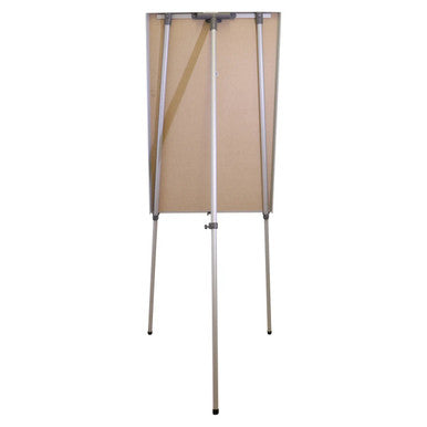 Flipchart Magnetic Standard (1000 x 640 mm) BD9132, Standing Flipchart with a Beige Surface and Metal Frame, Designed for Presentations and Writing.