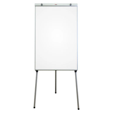 Flipchart Non-Magnetic Standard (1000 x 640 mm) BD9131, White Portable Whiteboard with Metal Frame and Stand for Presentations and Meetings.