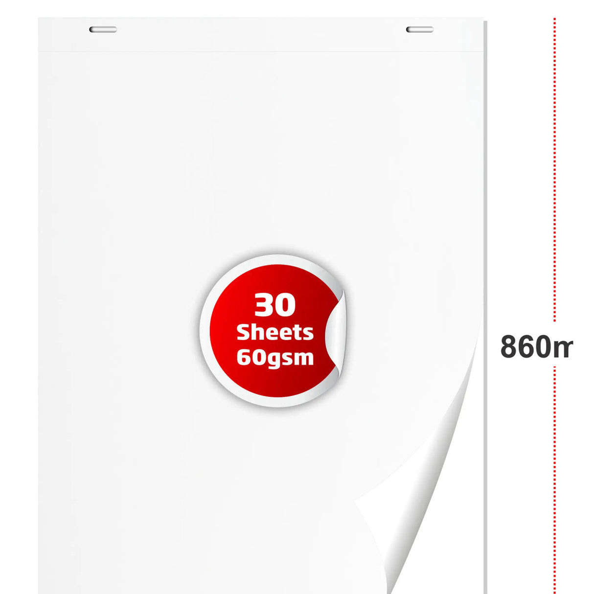 FLIPCHART PAPER BOND 30 SHEETS 860*610MM