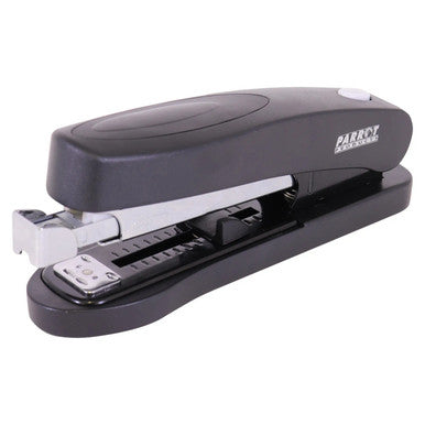 Front Load Stapler 105, Black Stapler for 50 Pages, ST3032B, with a Sleek Design and Adjustable Features for Binding Papers Efficiently.
