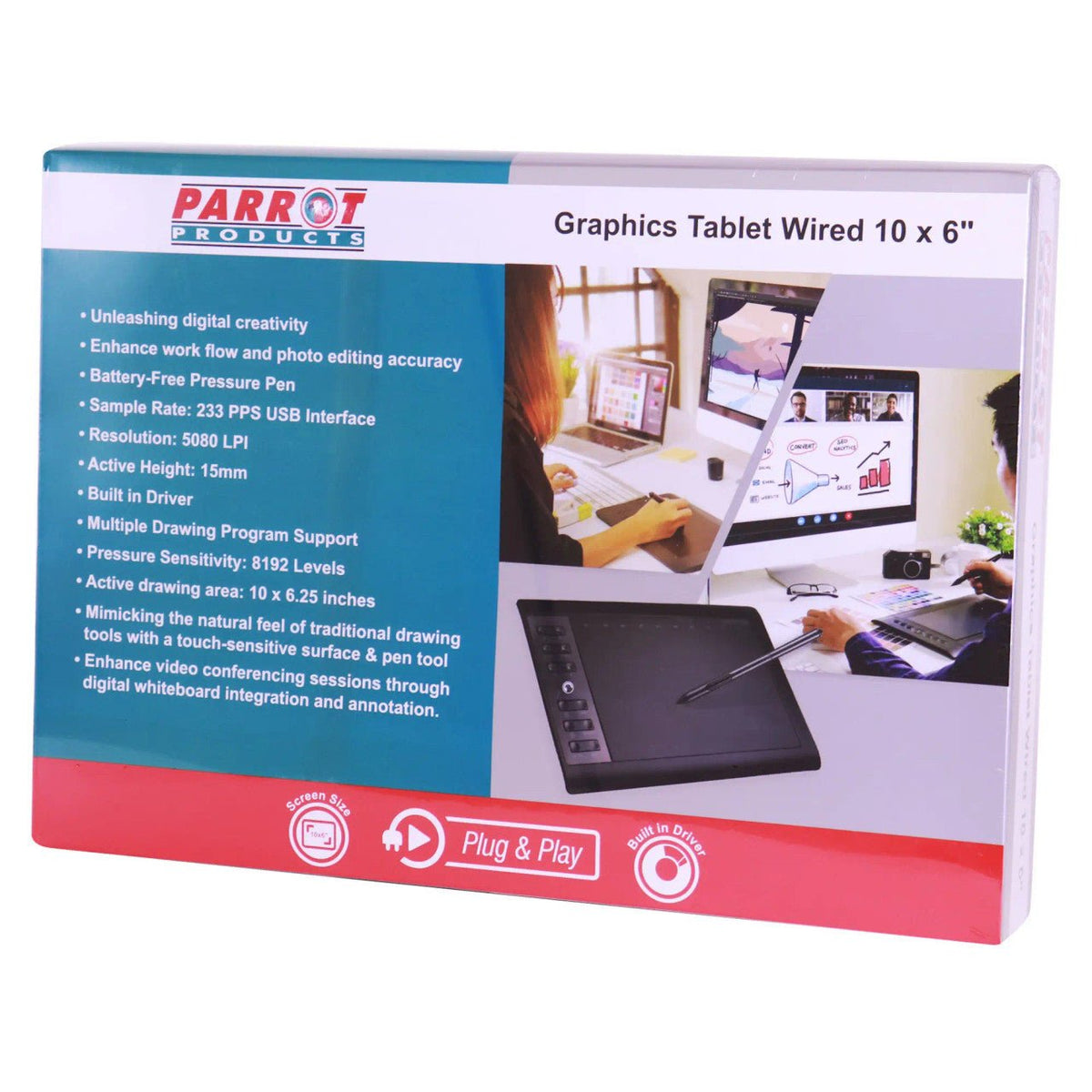 Graphics Tablet (Wired – 10 x 6 inch)