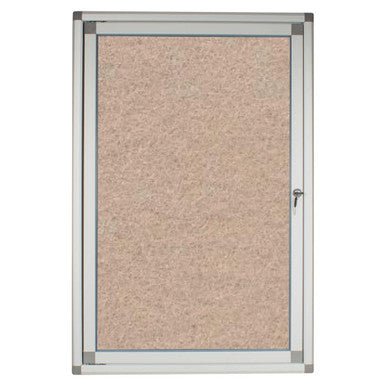 Hinged Pinning Display Case (900*600mm - Beige) - Office Stock Group