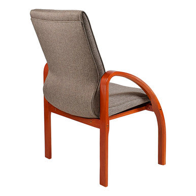 Holly Wooden Curve Arm Visitor Office Chair