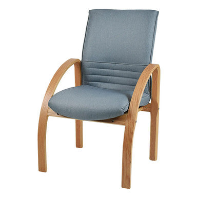 Holly Wooden Curve Arm Visitor Office Chair