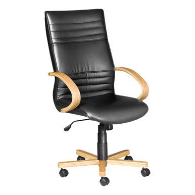 Holly Wooden High-Back Office Chair
