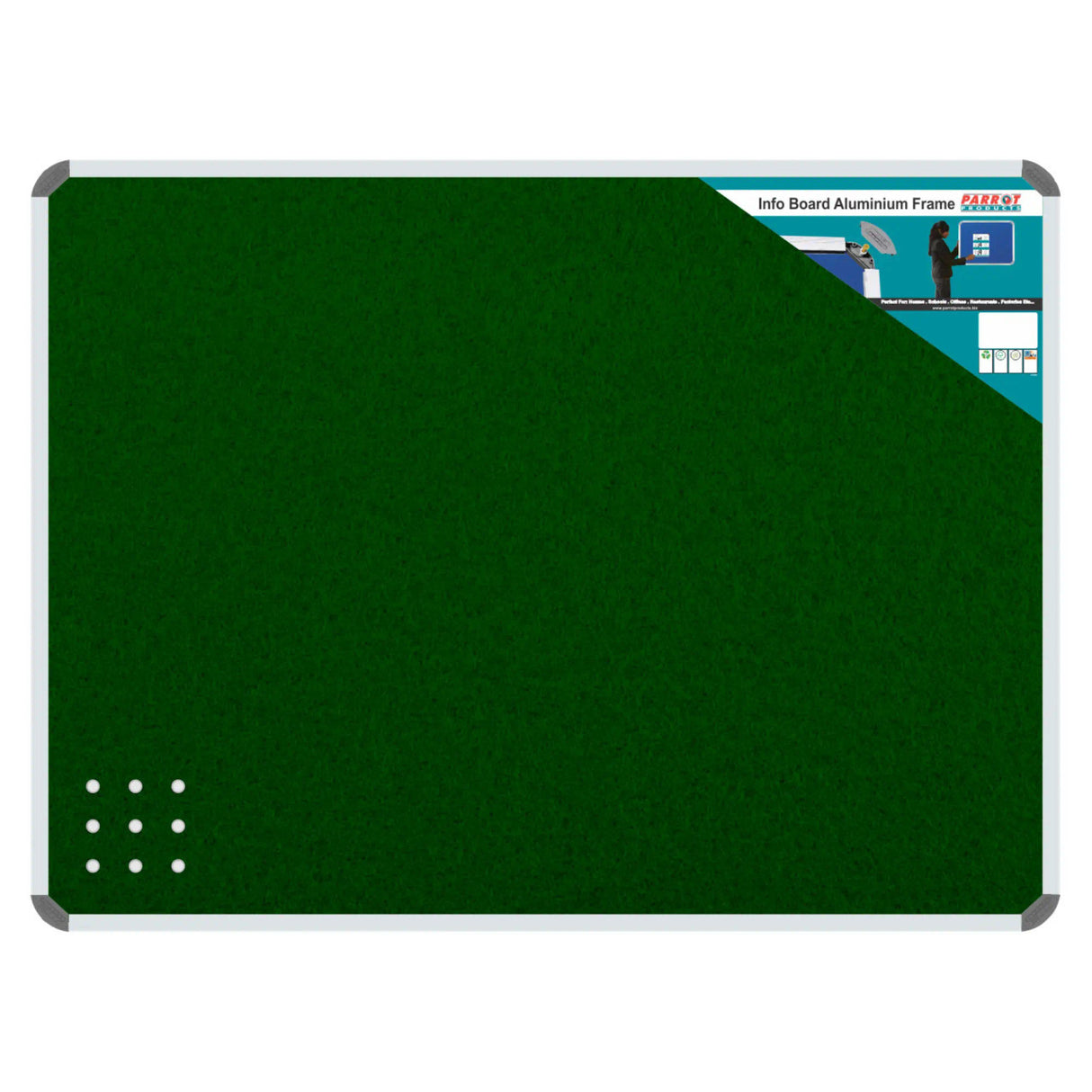 Info Board (Aluminium Frame - 600*450mm - Green)