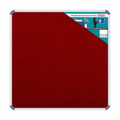 Info Board (Aluminium Frame - 900*900mm - Burgundy)