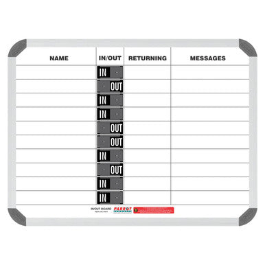 In/Out Board Magnetic 10 People (600*450mm) - Additional View 3