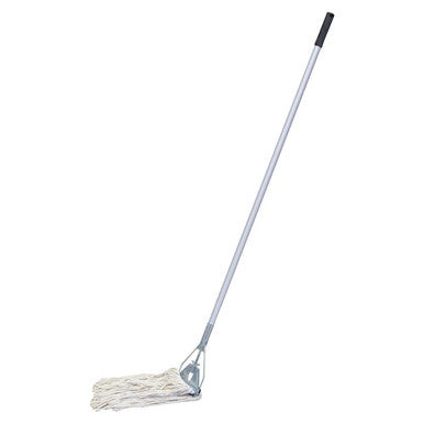 Janitorial Fan Mop 400G with Aluminium Handle, Tool for Cleaning Floors and Surfaces.