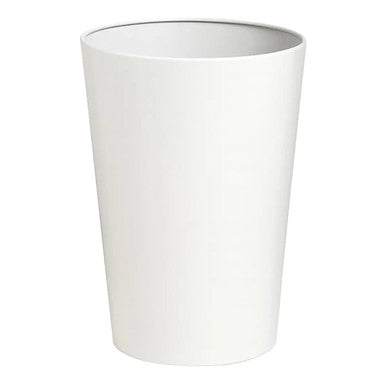 Life Tapered Waste Paper Bin, a White Tapered Trash Can with a Sleek, Modern Design.