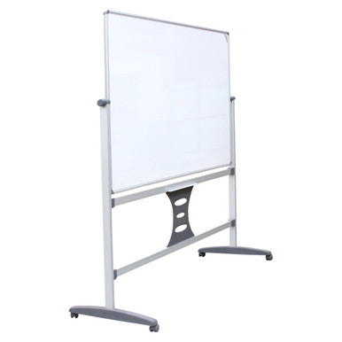 Magnetic Revolving Board (1200 x 900 mm) & 1200 mm Leg Set, Whiteboard with Magnetic Surface and Adjustable Stand with Wheels.