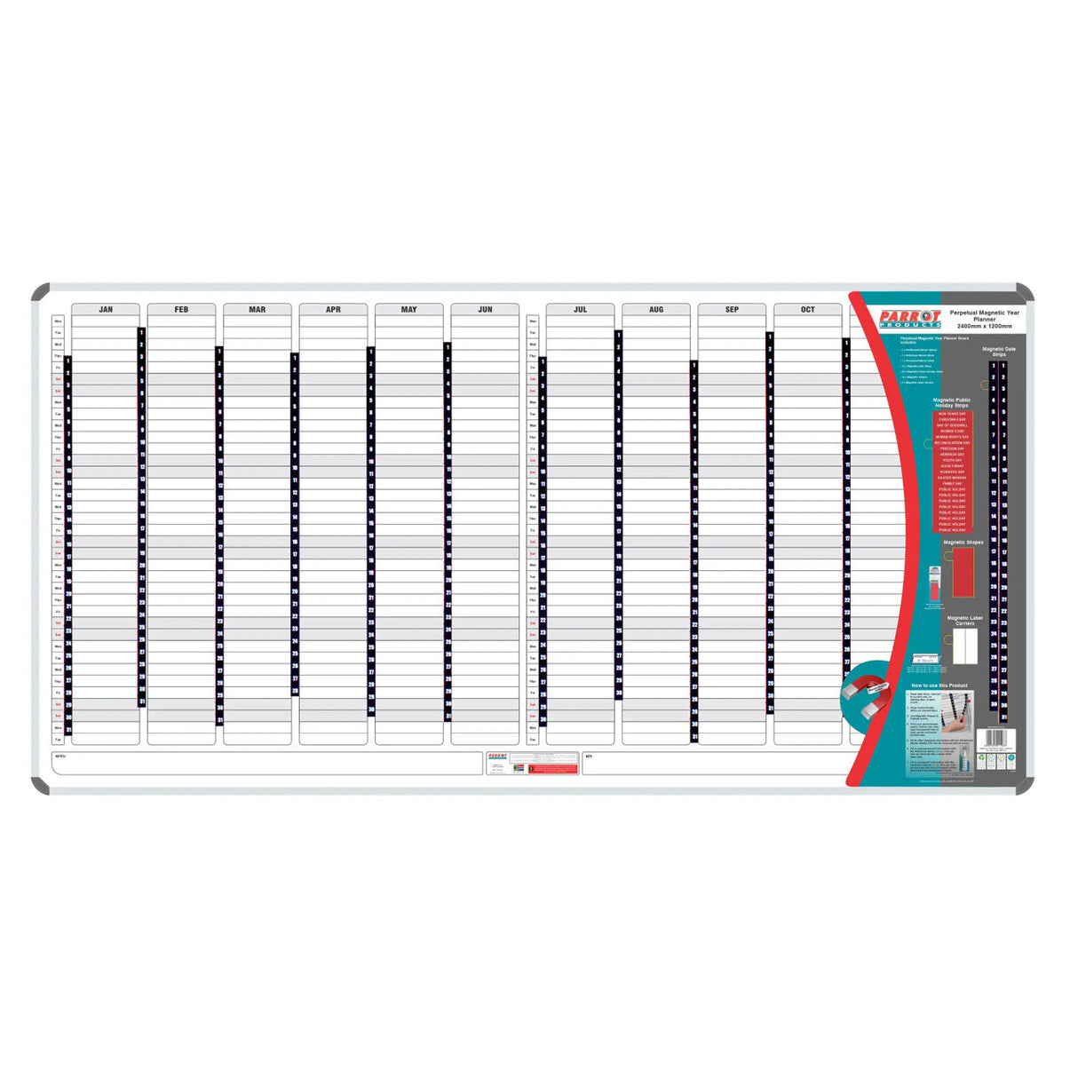 Magnetic Year Planner (2400*1200mm)