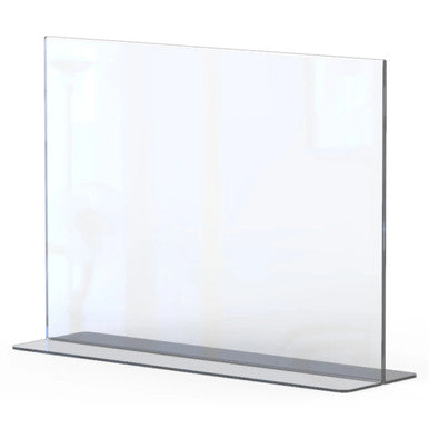 Menu Holder Acrylic Double-sided - A4 Landscape - Box 5 DP0204L-Z, Transparent Acrylic Menu Display Stand Suitable for Restaurant or Cafe Menus