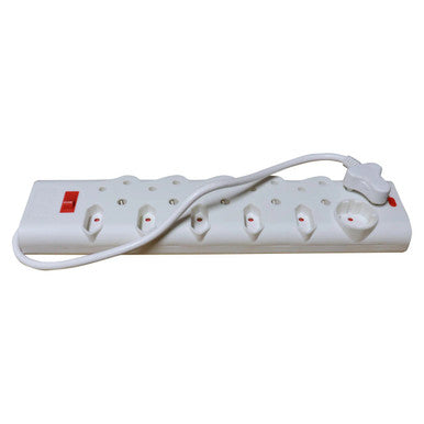 Multi Plug, Power Strip with 6 x 16A SA Outlets, 5 X Euro Outlets, and 1 X Schuko Outlet, Extending Power Connectivity for Multiple Devices.